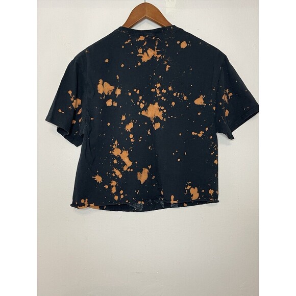 Betty Boop "Born To Rule" Crop Top TShirt Raw Hem Graphic Tee Women's Medium - Picture 5 of 5